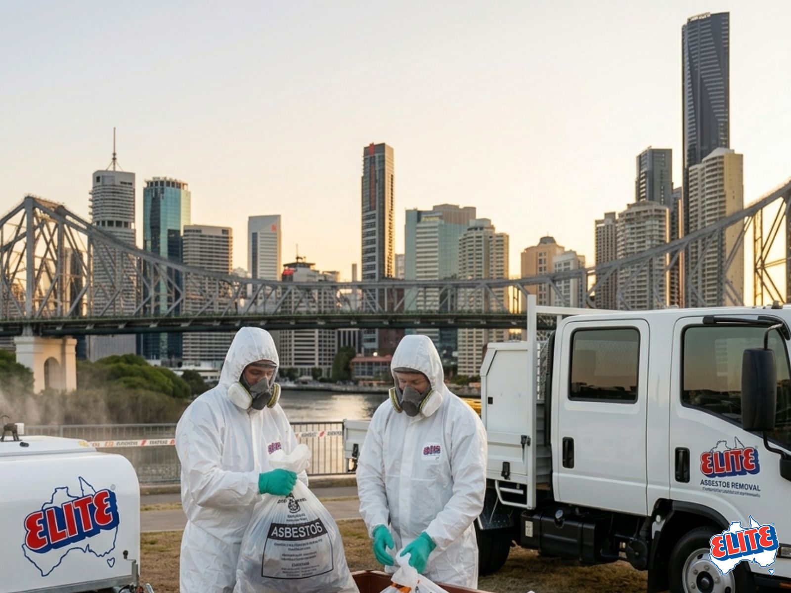 Elite Asbestos Testing assessor on a Brisbane property